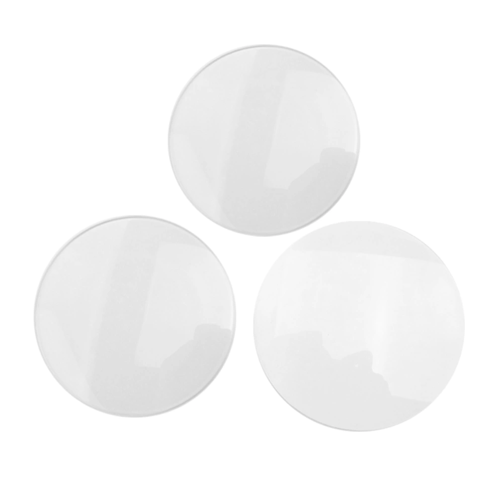 3pcs Single Dome Watch Glass Part Replacement Round Transparent Watch Glass (35+36+40)