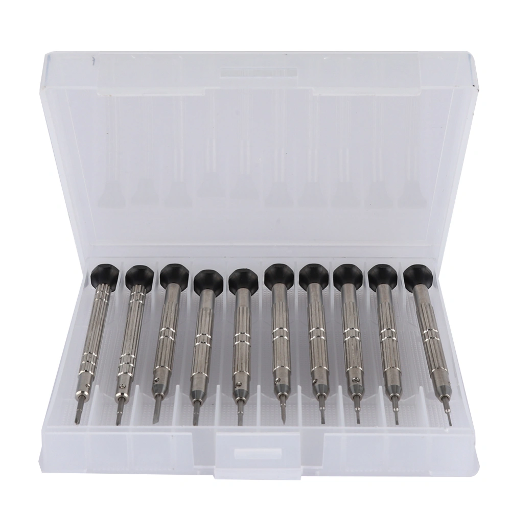 10pcs Watch Screwdrivers Stainless Steel Watch Repairing Maintenance Screwdrivers