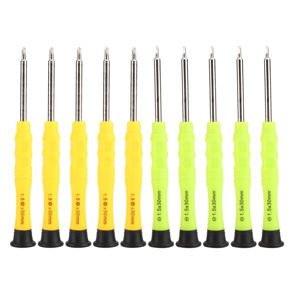 10pcs Professional Metal Flat Cross Screwdriver Set Watch Repair Tool Kit