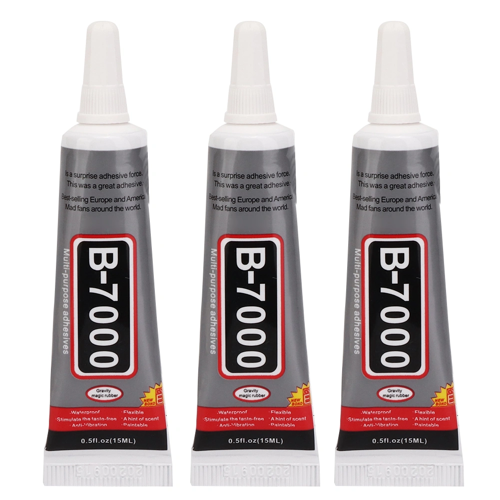 3pcs 15ml B-7000 Glue Transparent Needle Tube Jewelry DIY Repairing Glue