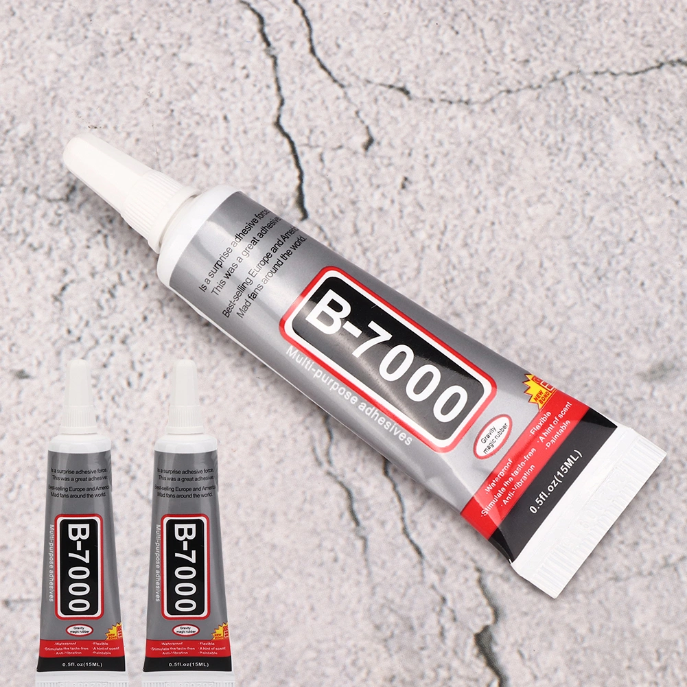 3pcs 15ml B-7000 Glue Transparent Needle Tube Jewelry DIY Repairing Glue