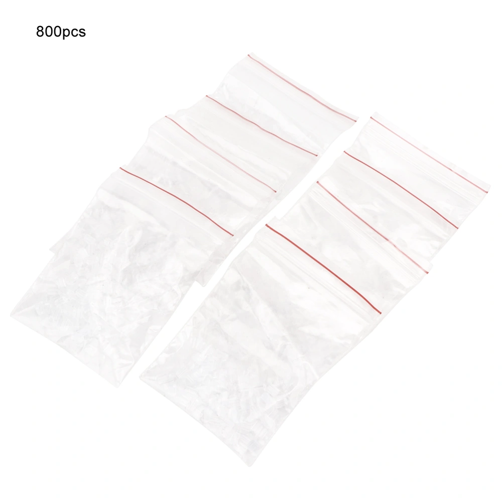 800Pcs Transparent Plastic Earring Backs Ear Studs Earrings Stopper DIY Jewelry Accessory