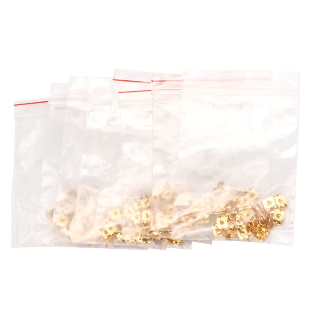 160pcs Metal Gold Earring Backs Scrolls Non-Slip Earnuts for DIY Jewelry Findings