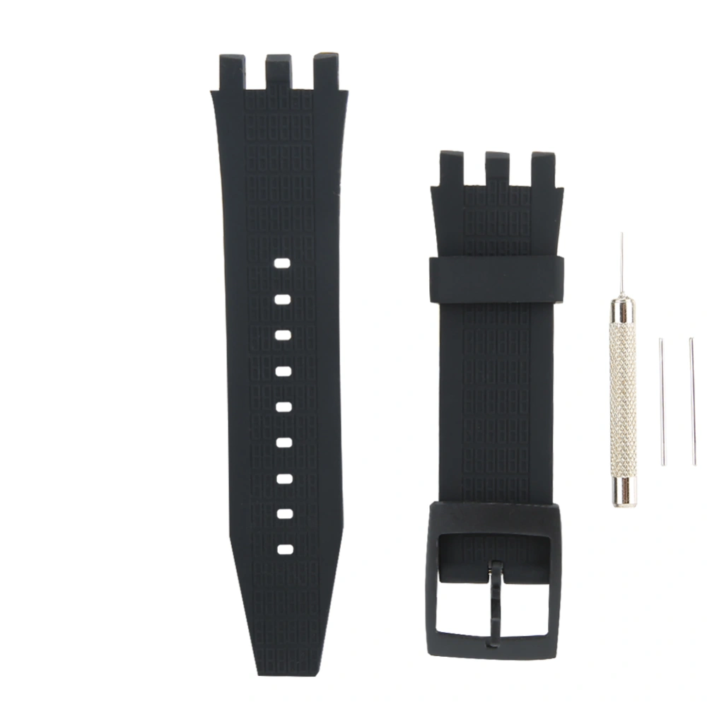 Silicone Pin Buckle Watch Strap Fit for svgk403 402 SVGB400 Replacement Part