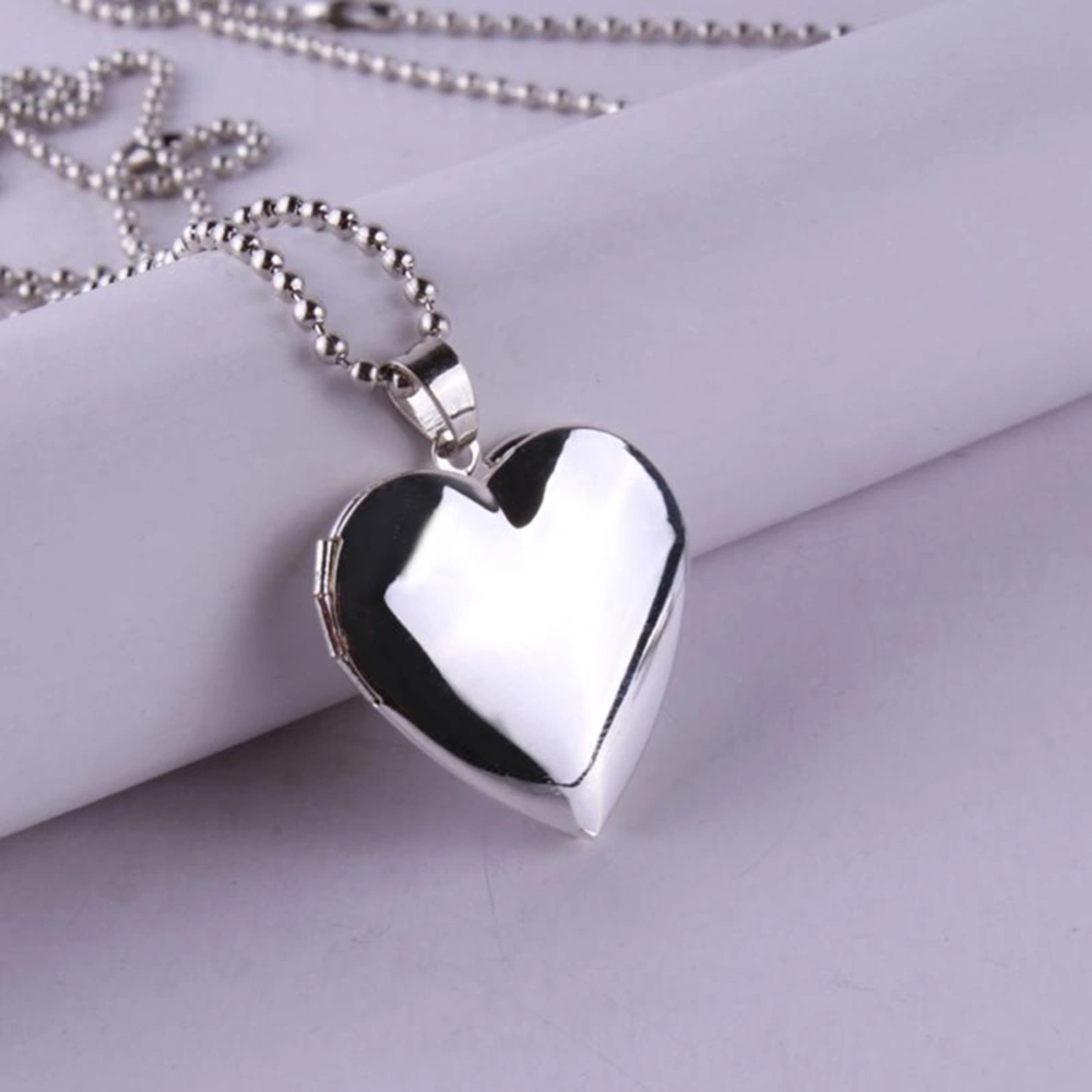 Heart Box Necklace Picture Frame Pendant DIY Heart Pendant Necklace Open Picture Frame Pendant Photo Necklace