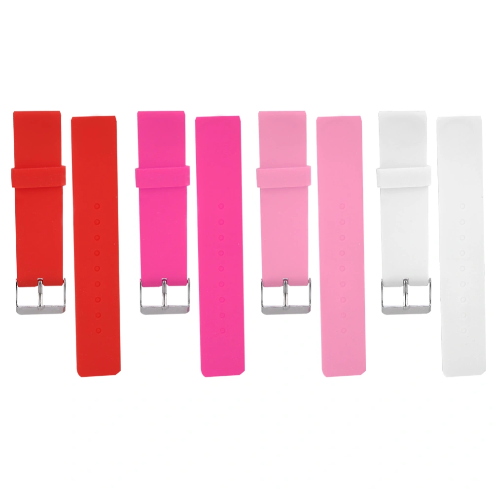 4pcs Unisex Student 20mm Watchband Strap Replacement Watch Band Watch Accessory