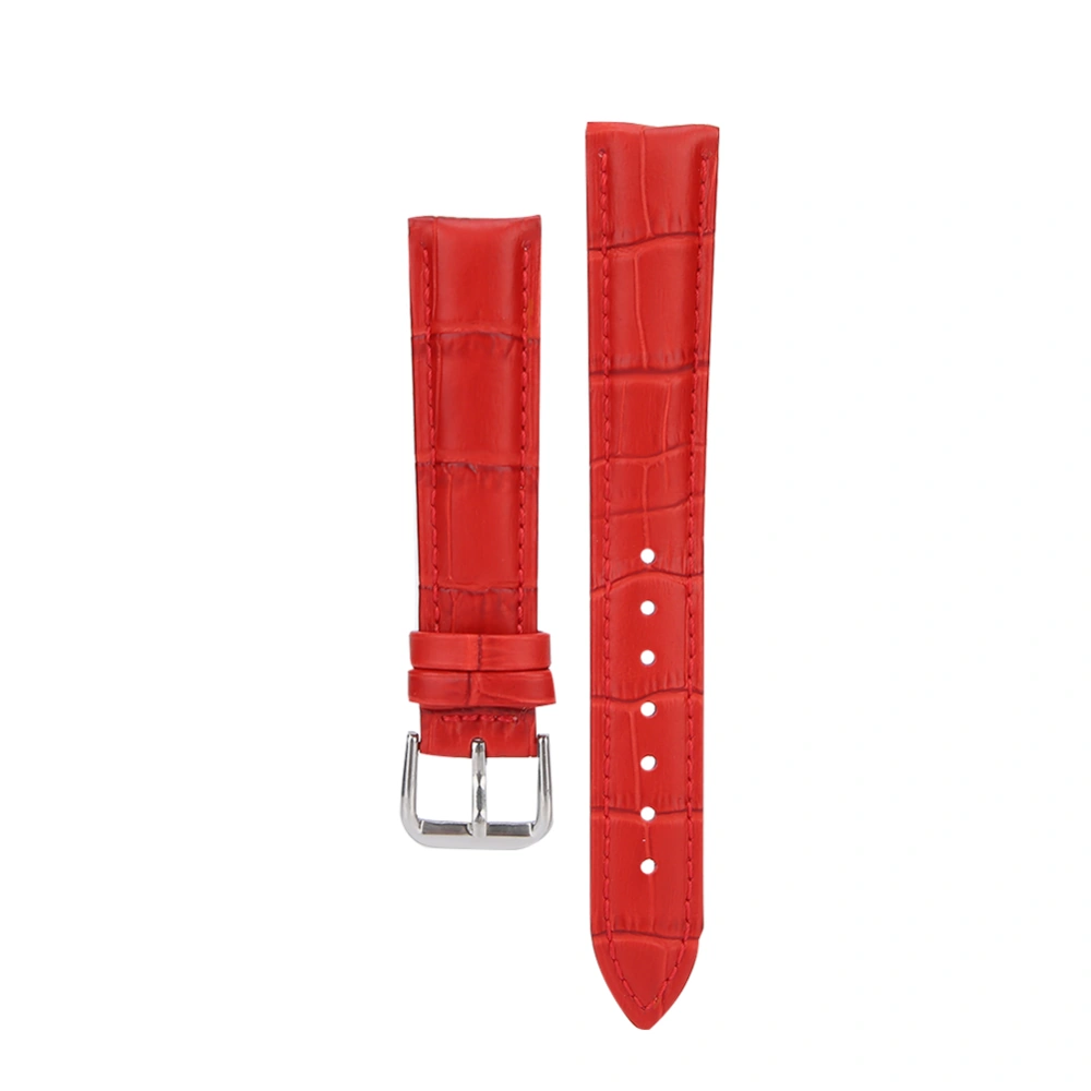 Unisex Fashion Quality Watchband Exquisite Adjustable Watch Strap Replacement AccessoryRed 18mm