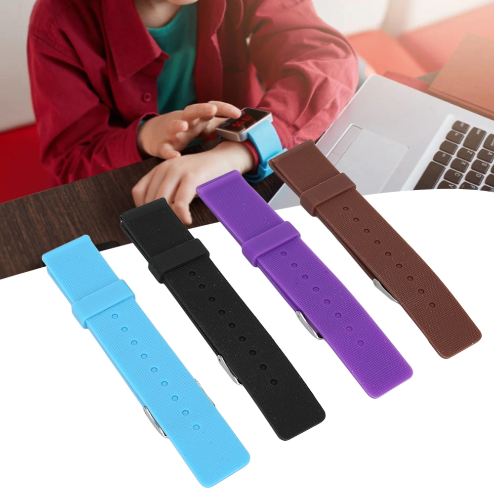 4Pcs Watch Band Men Women Adjustable Waterproof Strap Replacement 20mm