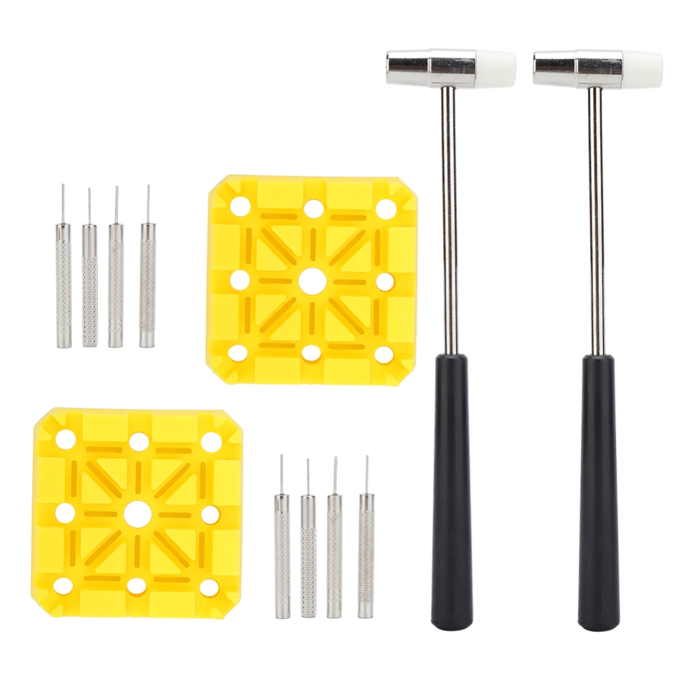 2 Set 6-In-1 Watch Band Holder Watch Link Pin Remover Kit Watch Repairing Set