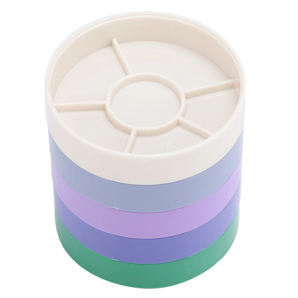 5 Layer Plastic Round Watch Parts Screw Storage Box Watch Tool Holder Container