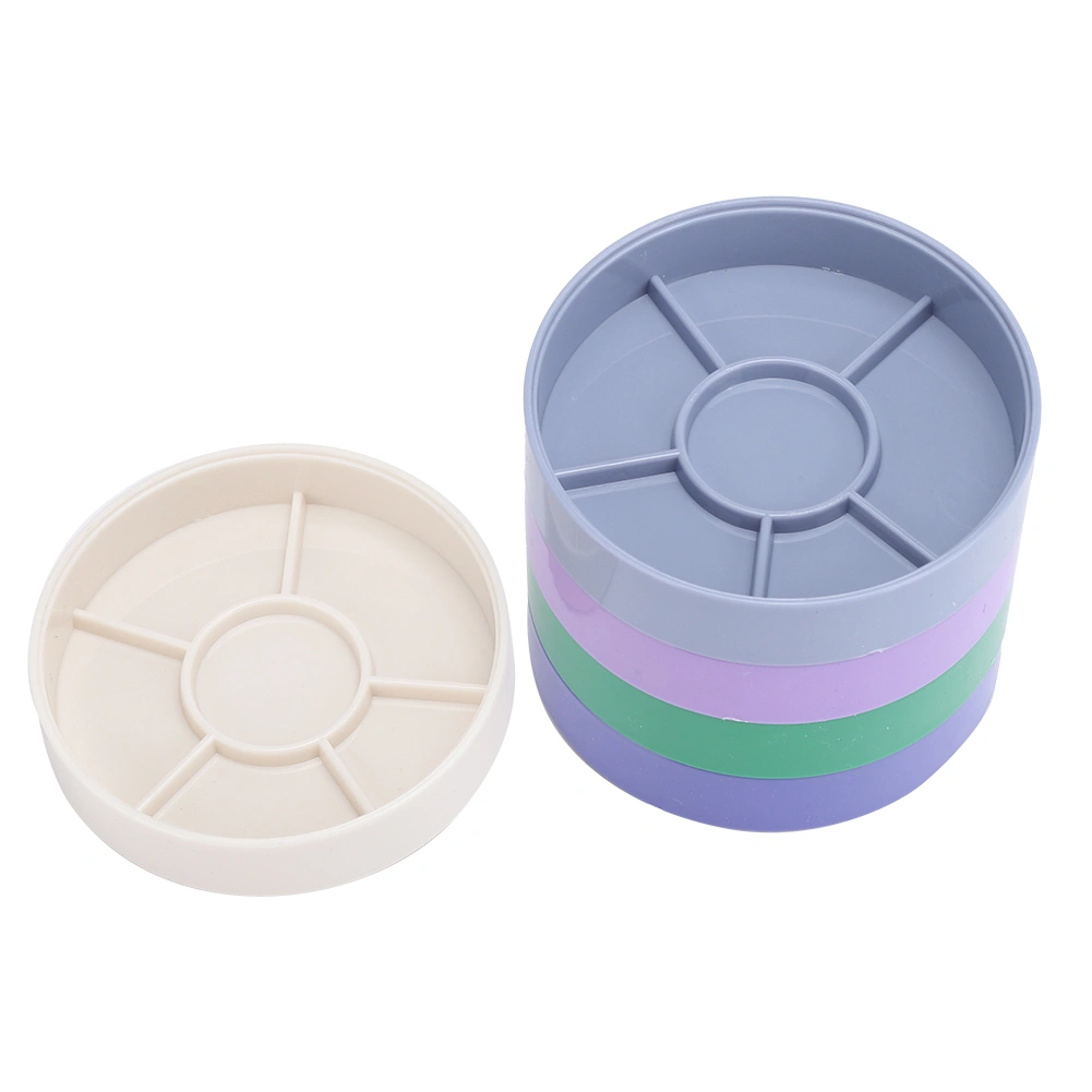 5 Layer Plastic Round Watch Parts Screw Storage Box Watch Tool Holder Container