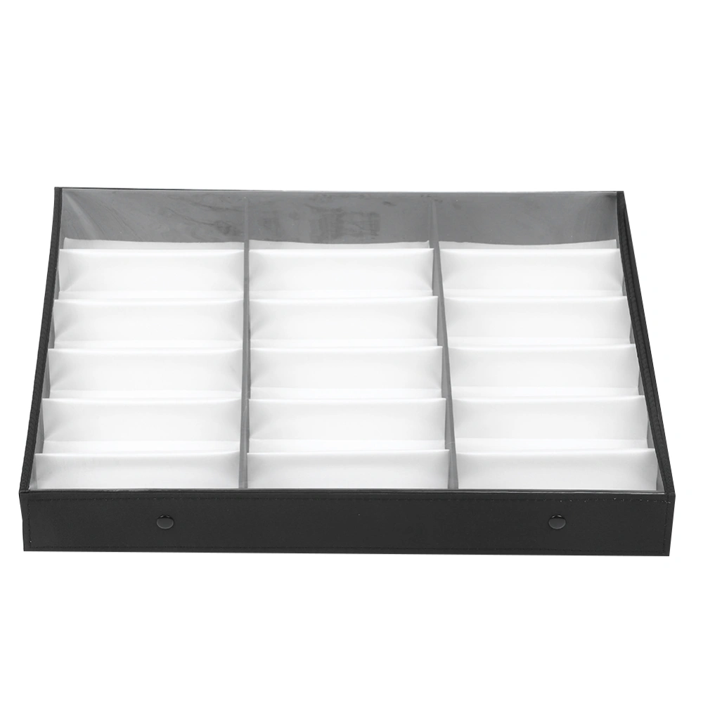 18 Grids Glasses Case Organizer Sunglasses Storage Box Jewelry Display Container