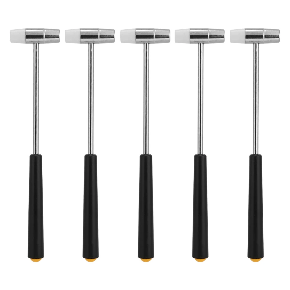 5pcs Professional Round Head Small Hammer Soft Hard Dual Use Watch Repair Tool