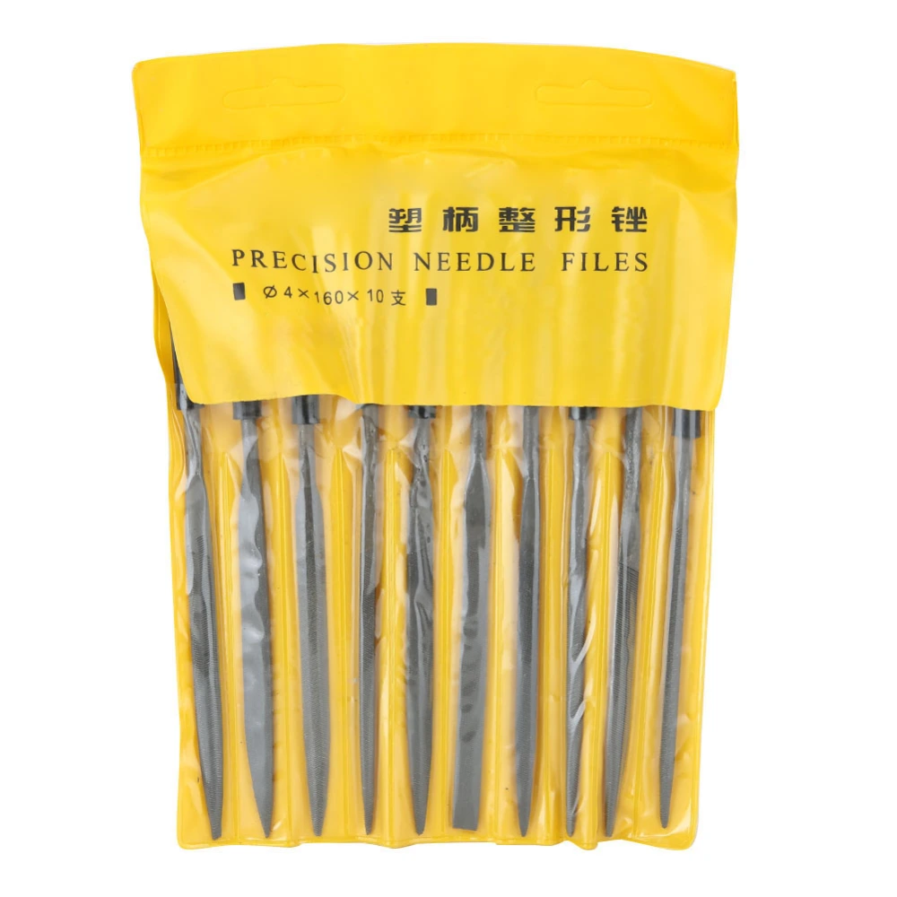 10Pcs Steel Multi Functional File Jewelry Polishing Processing Wood Carving Metal Hand File Set