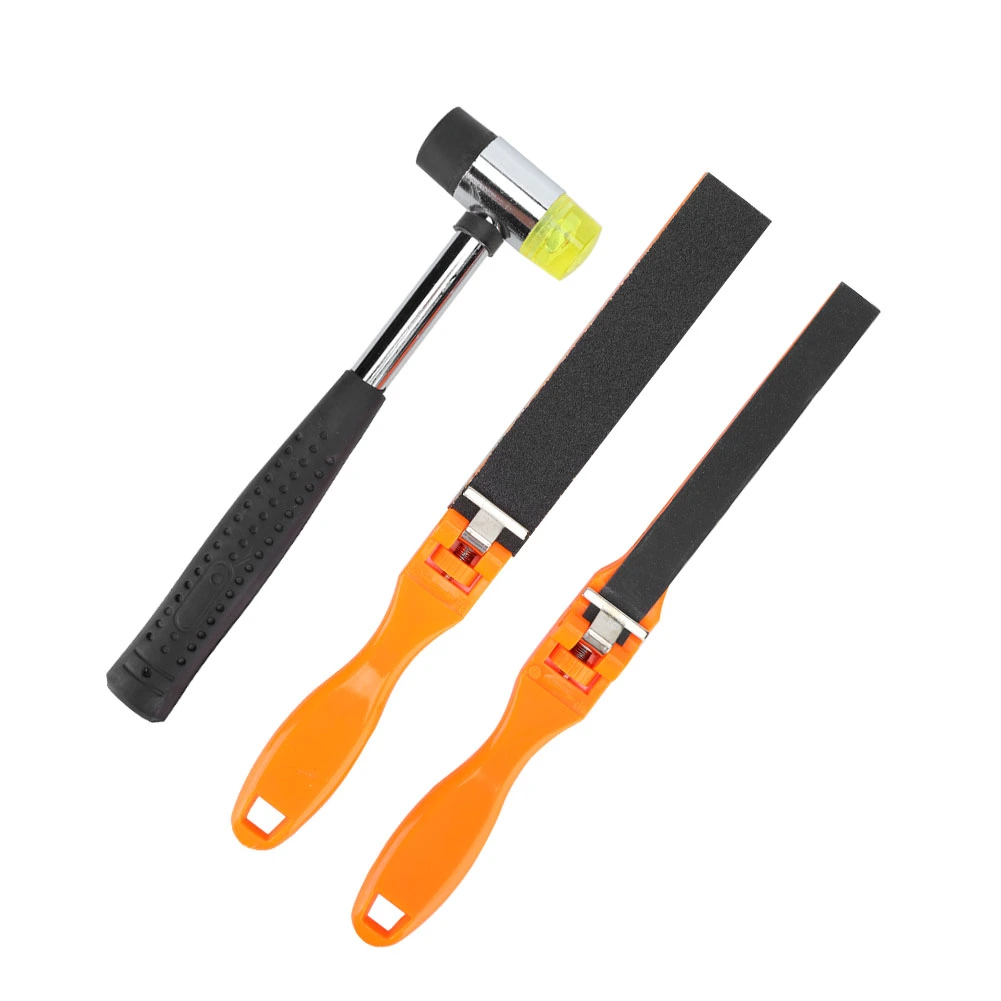 3pcs Sandpaper Ruler Sandpaper Polished Rod Double Faced Hammer Jewelry Polishing Tools