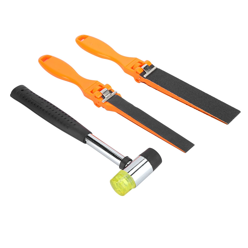 3pcs Sandpaper Ruler Sandpaper Polished Rod Double Faced Hammer Jewelry Polishing Tools