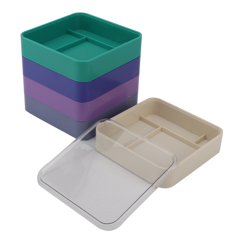 5 Layer Watch Parts Storage Box Watch Tools for Screw Component Movement Hardware Parts(Square)