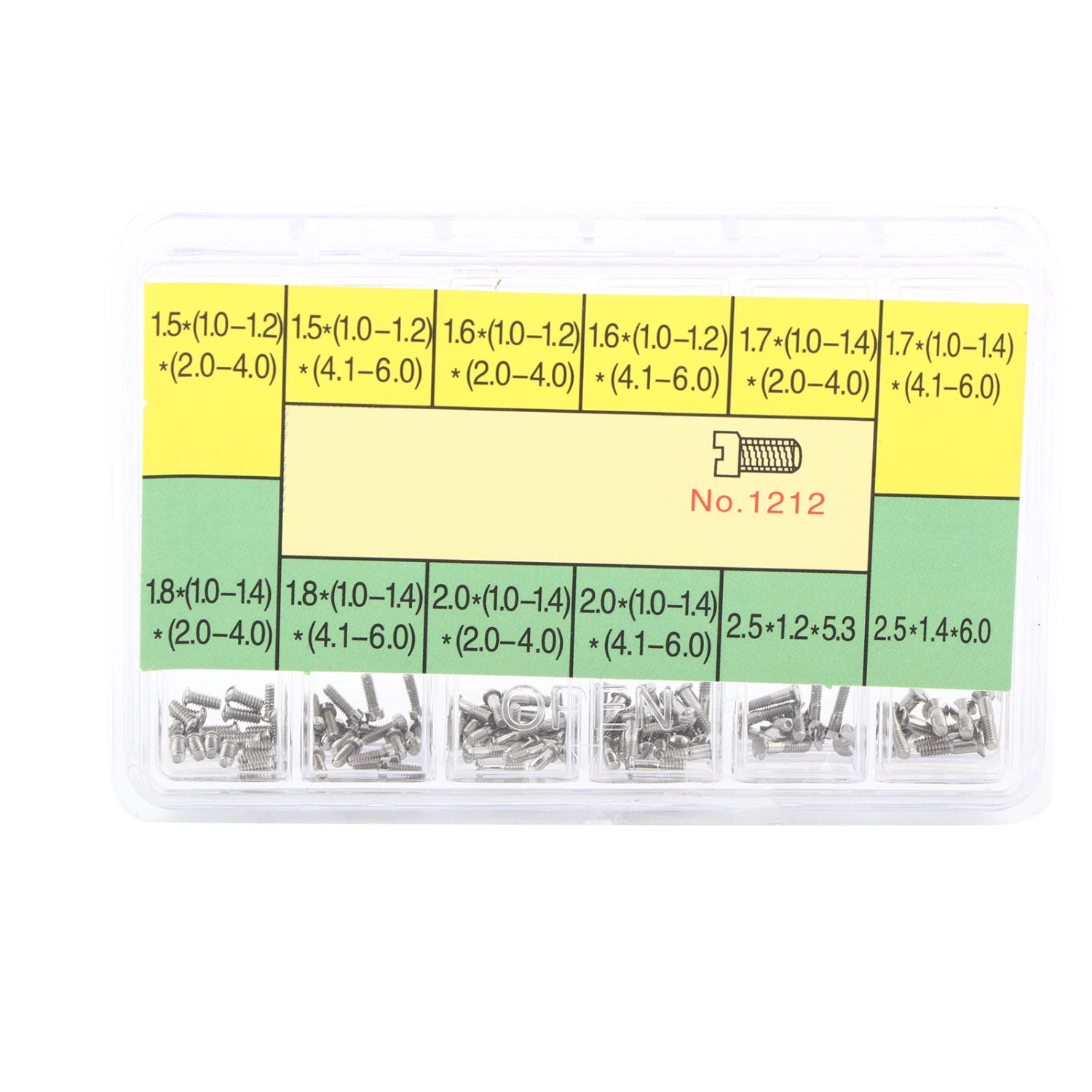 Stainless Steel Watch Back Cover Screw Watch Repairing Tools Accessory for Watchmaker (1212)