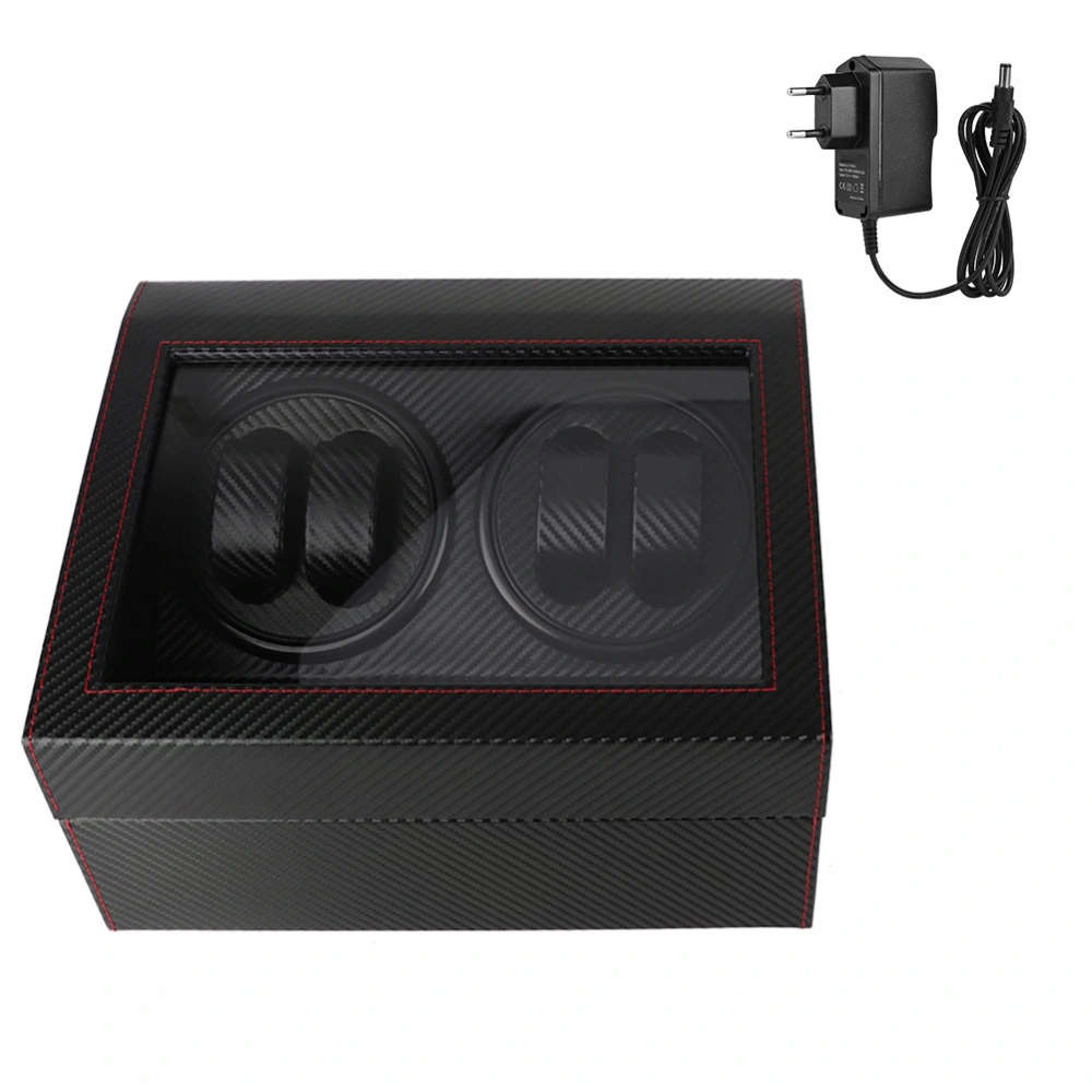 Double Head 4+6 Automatic Watch Winder Box for Wristwatch Mechanical Watch 100-240V EU Plug