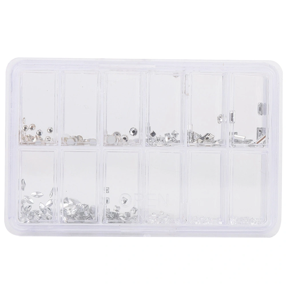 12 Types DIY Rhinestones Decoration Spare Part Accessory Watch Repair Tool (White Type)