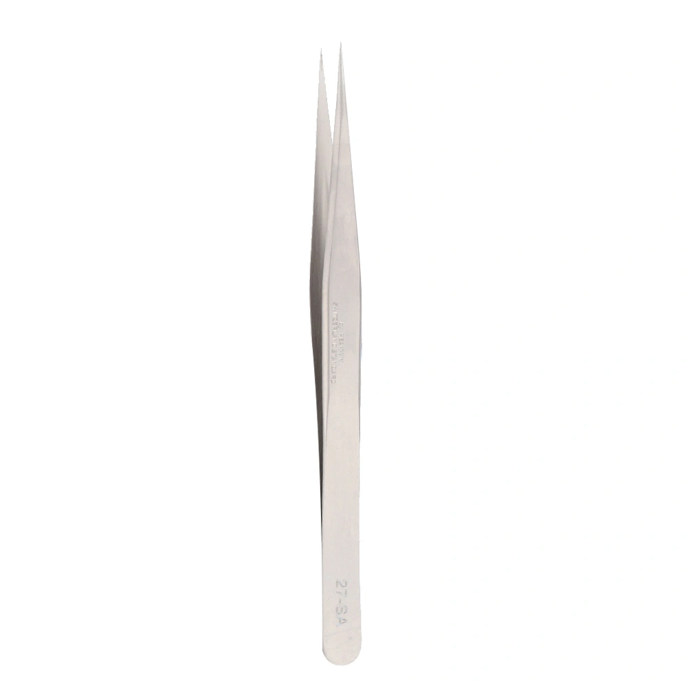 Stainless Steel Antimagnetic Acid Proof Tweezers High Hardness Watch Repairs Tool (#4)