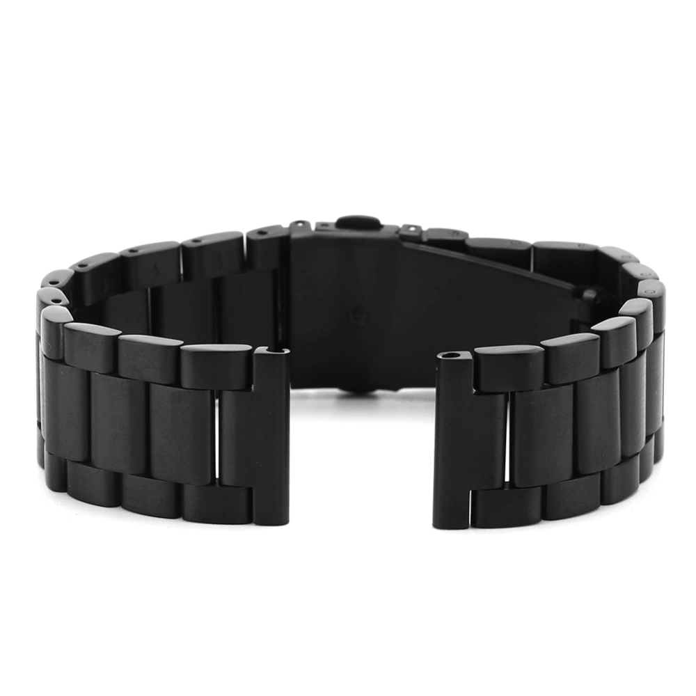 Elegant Metal Watch Band Wristwatch Strap Replacement Fit for Samsung Galaxy Active (Black)