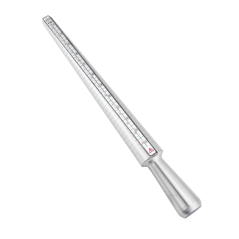 Aluminum Alloy Ring Mandrel Stick Gauge Sizer Jewelry Measuring Tool