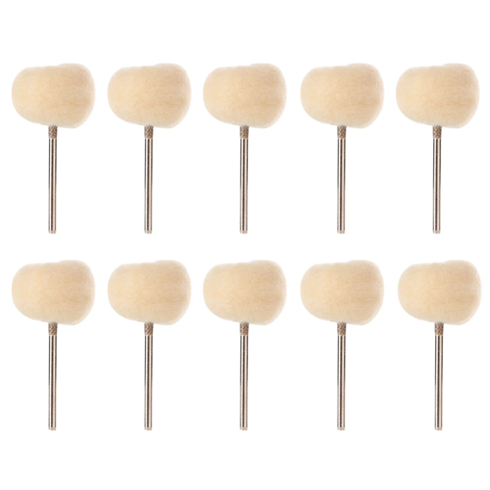 10PCS 2.35mm Polishing Tool Woollen Buffing Wheel Abrasive Tool Abrasive Tool