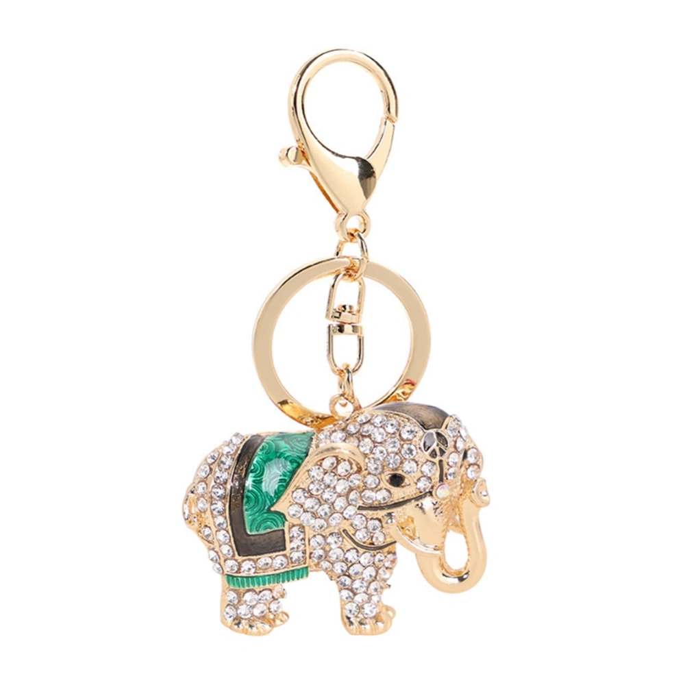 Animal Cute Elephant Girl Bag Pendant Decoration Gift (Green)