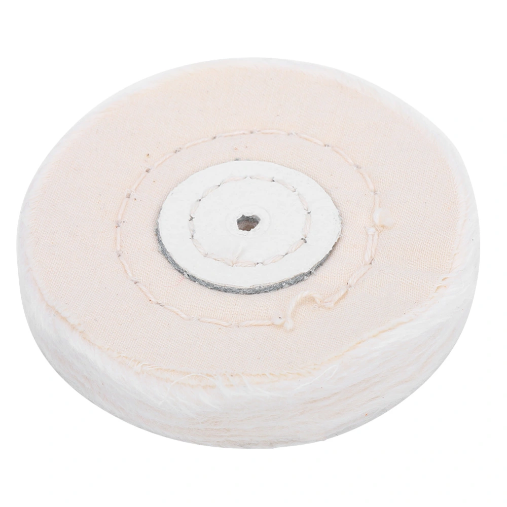 Jewelry Grinding Polishing Tools Pearl Buffing Cotton Cloth White Wheel Pad (75mm)