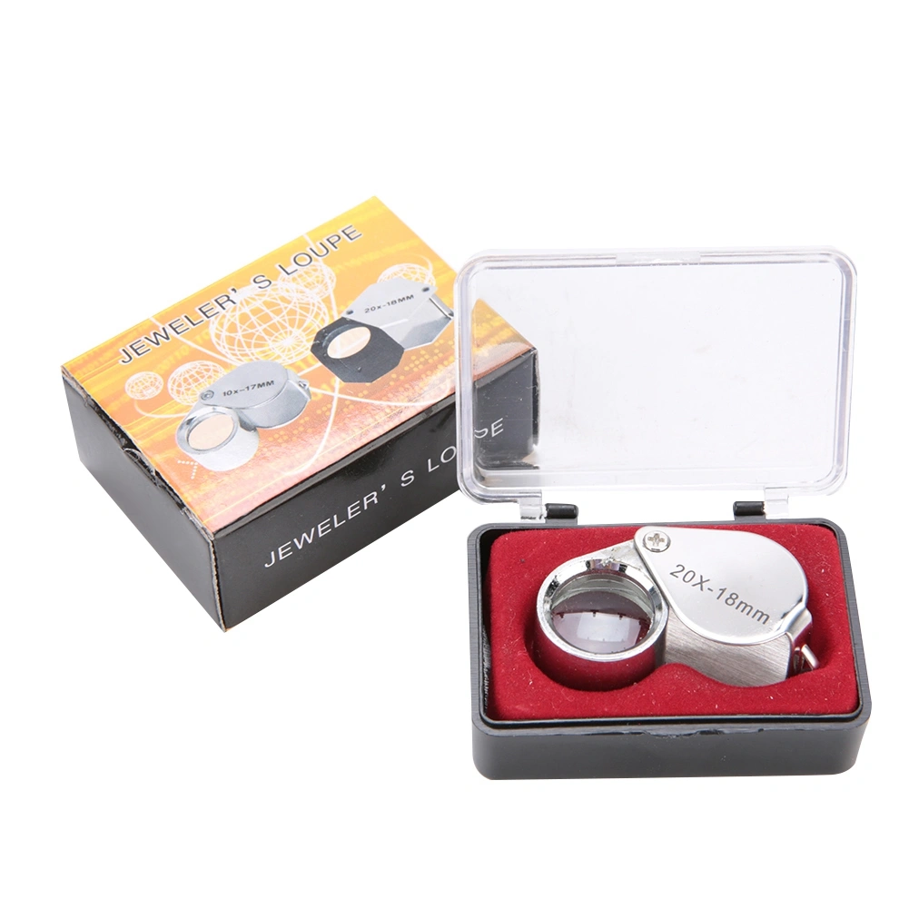 Portable Handheld 20X Magnifier Magnifying Glass Jewelry Watches Tool