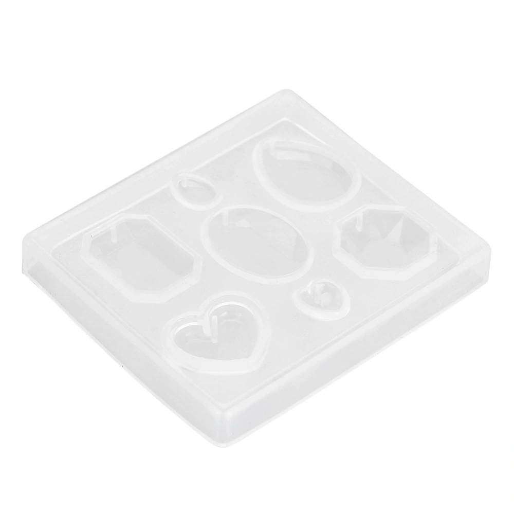 Faceted Gemstone Clear Silicone Mold for Jewelry for DIY Jewelry Craft Making