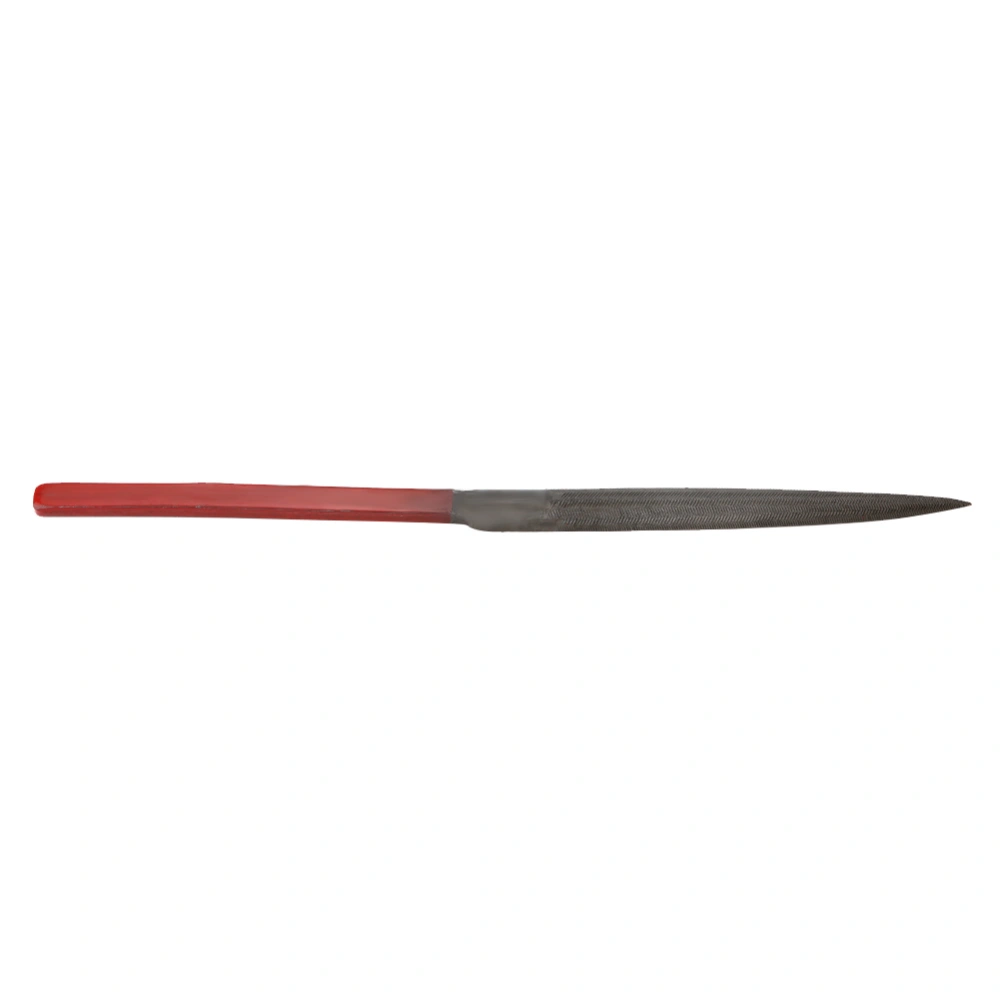 Diamond Needle File Ring Jewelry Shaping Carving Repair Tool with Red Handle(Semicircle Shape)