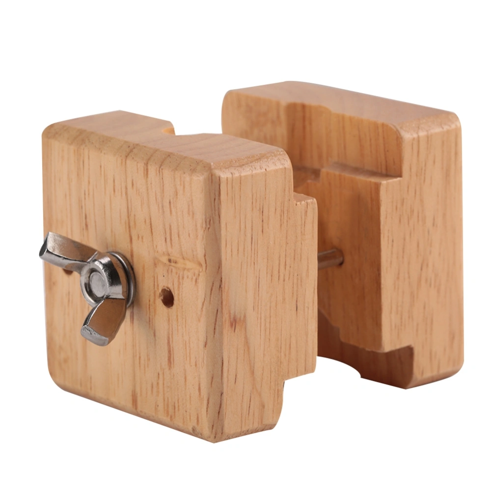 Professional Wooden Watch Case Holder Block Vise Clamp Movement Repair Watchmaker Tool