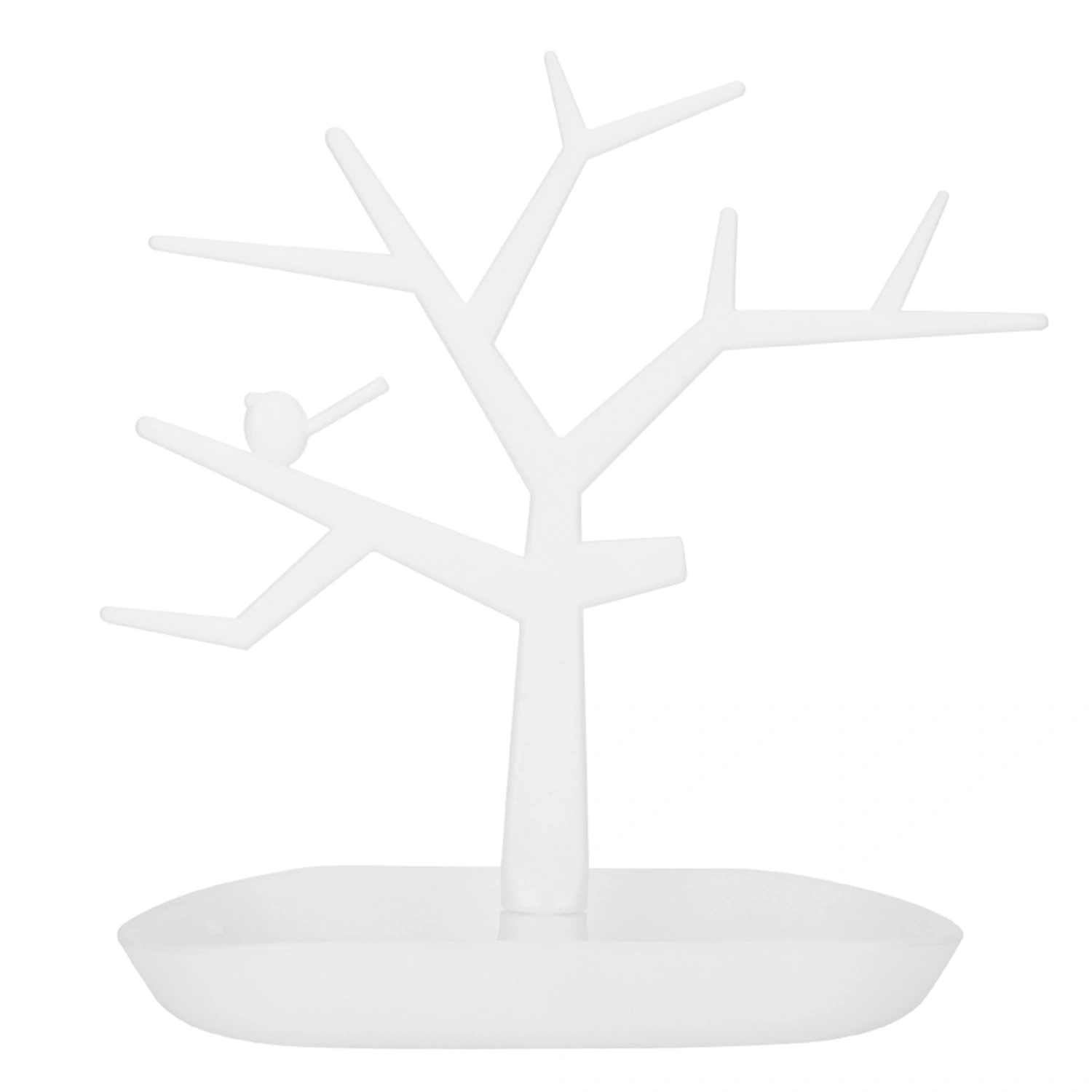 Jewelry Earrings Bracelet Rings Necklace Holder Display Show Stand Rack Organizer (White)
