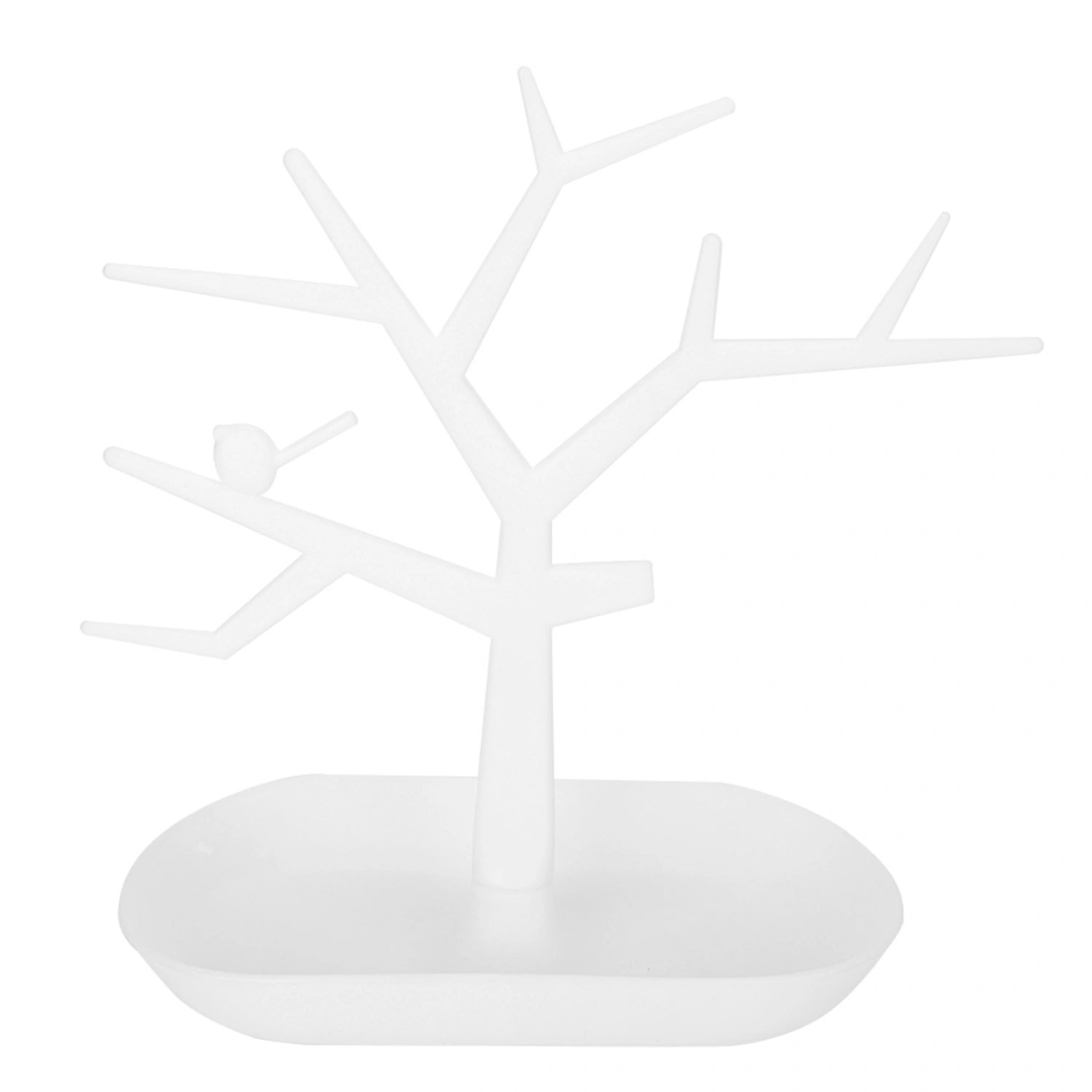 Jewelry Earrings Bracelet Rings Necklace Holder Display Show Stand Rack Organizer (White)