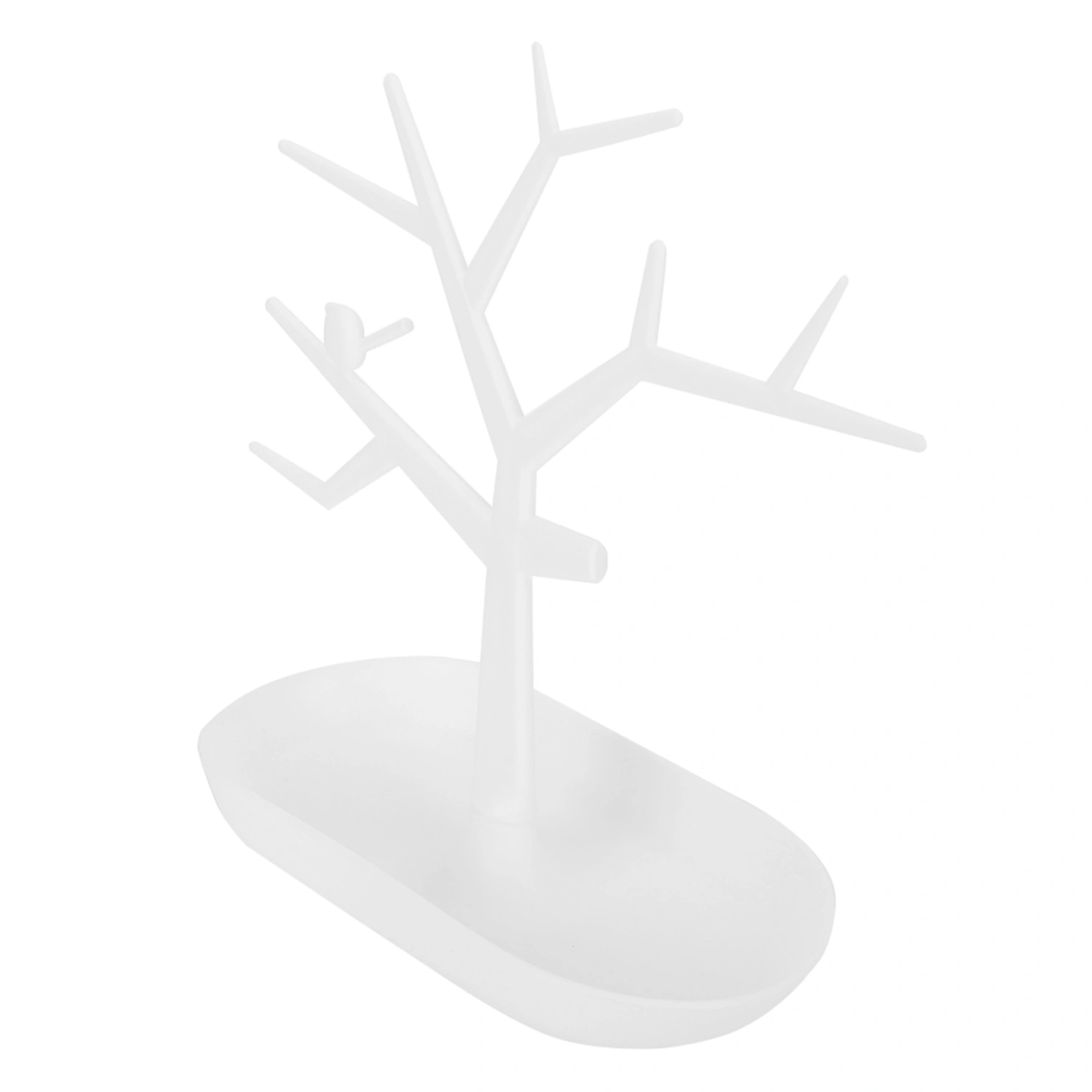 Jewelry Earrings Bracelet Rings Necklace Holder Display Show Stand Rack Organizer (White)