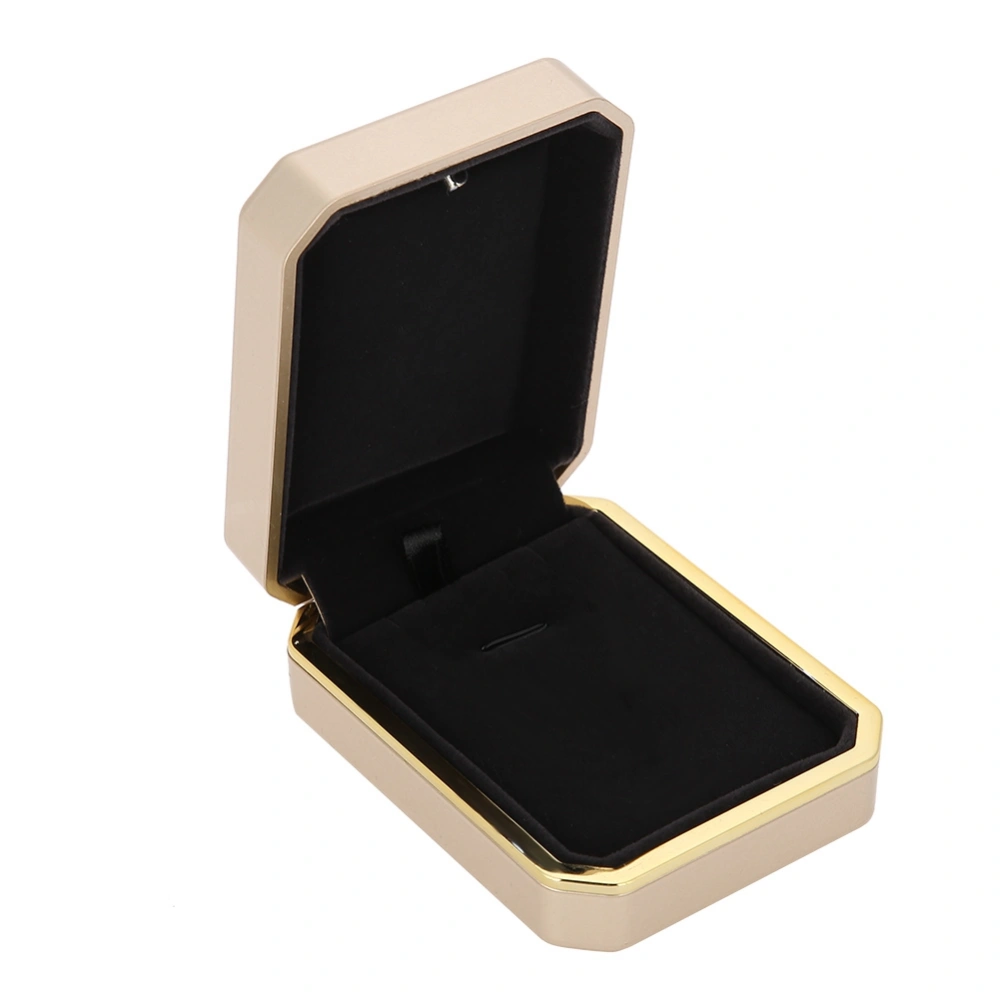 Luxury Pendant Necklace Box Wedding Case Jewelry Gift w/ LED Light for Proposal (Pendant Box)