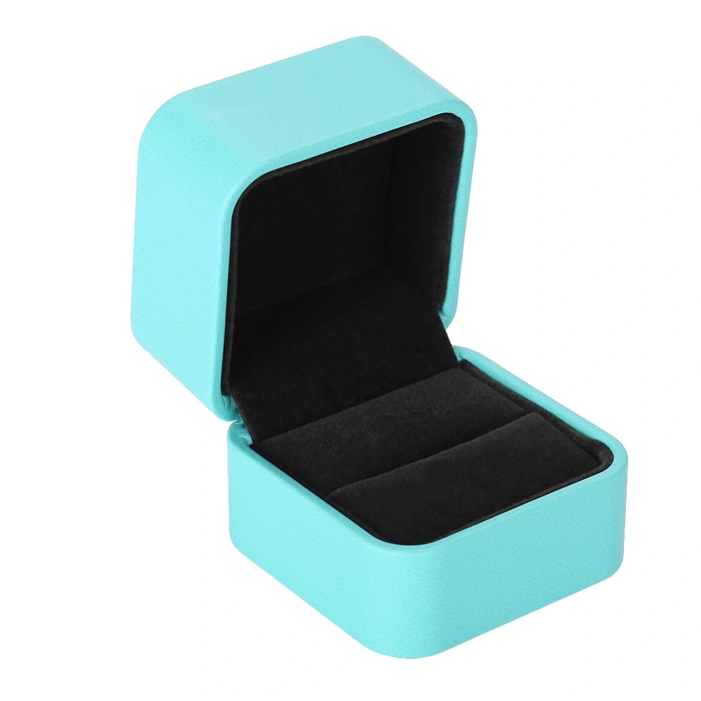 PU Leather Jewelry Storage Box Jewel Gift Accessories Packing Case (Ring Box)