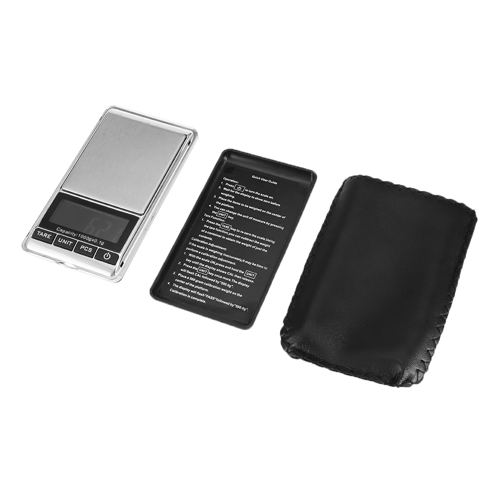 Mini Portable Pocket Electronic Digital Jewelry Precision Scale with Digital Display(1000*0.1g)