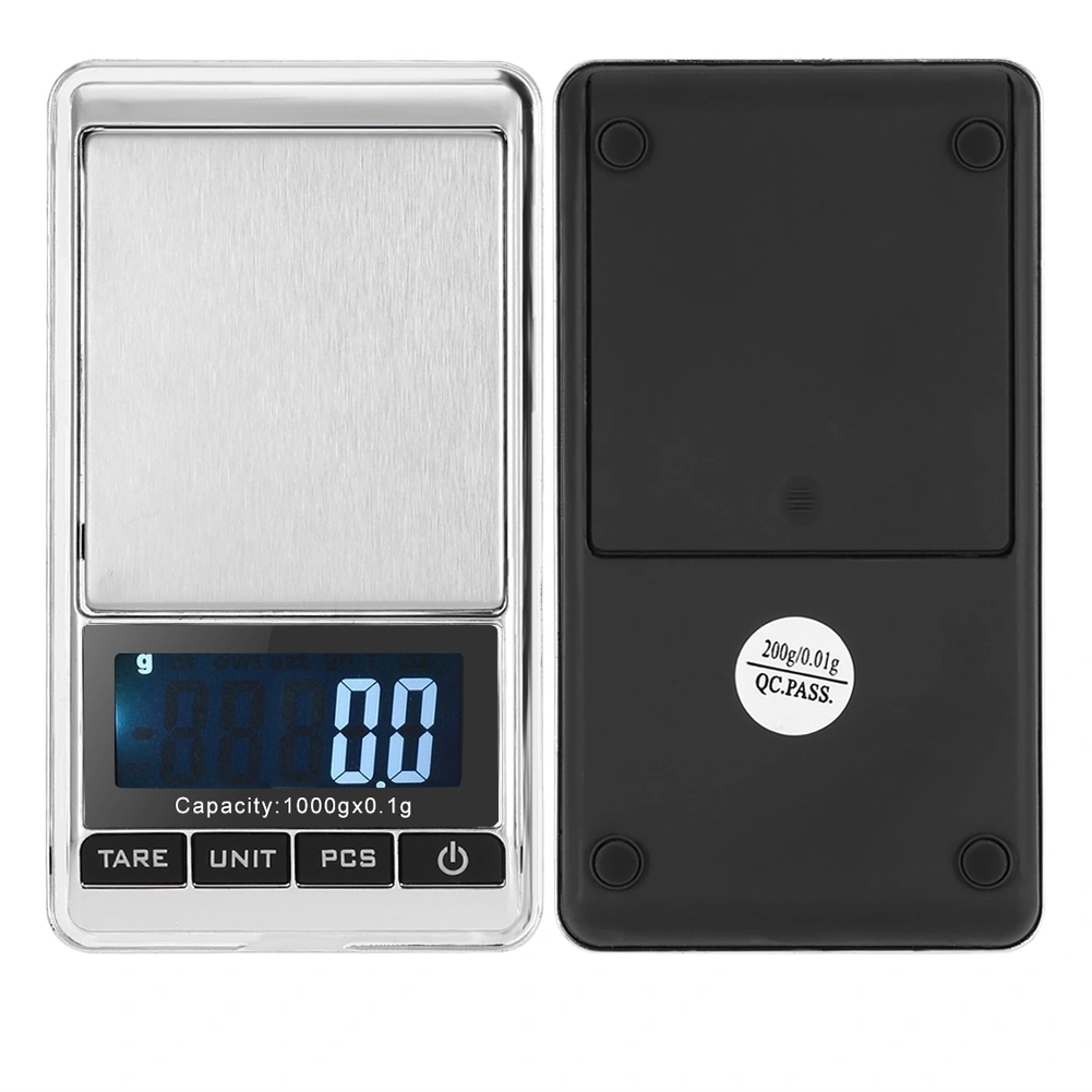 Mini Portable Pocket Electronic Digital Jewelry Precision Scale with Digital Display(1000*0.1g)