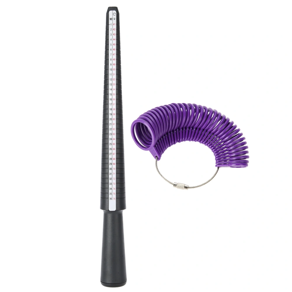 HK UK Sizes Ring Gauge Sizer &amp; Finger Ring Mandrel Sizing Measuring Jewelry Size Measure Tool