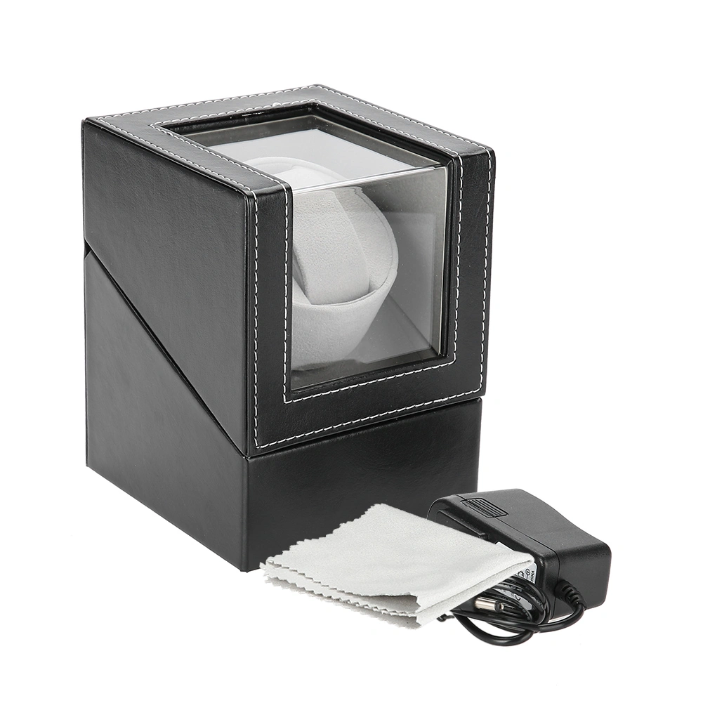 Single Watch Winder Holder Display Storage Automatic Mechanical Watch Box (US Plug)