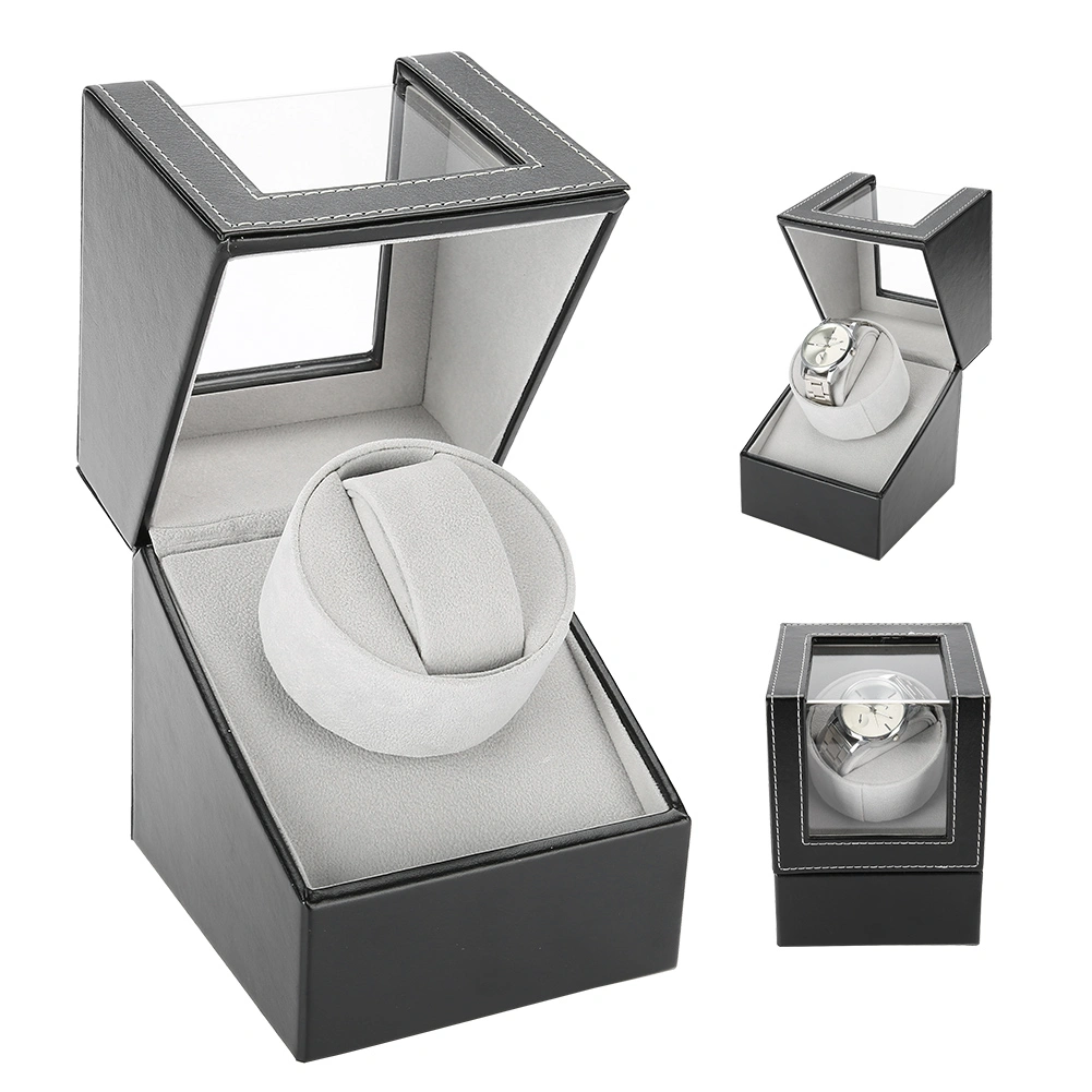 Single Watch Winder Holder Display Storage Automatic Mechanical Watch Box (US Plug)