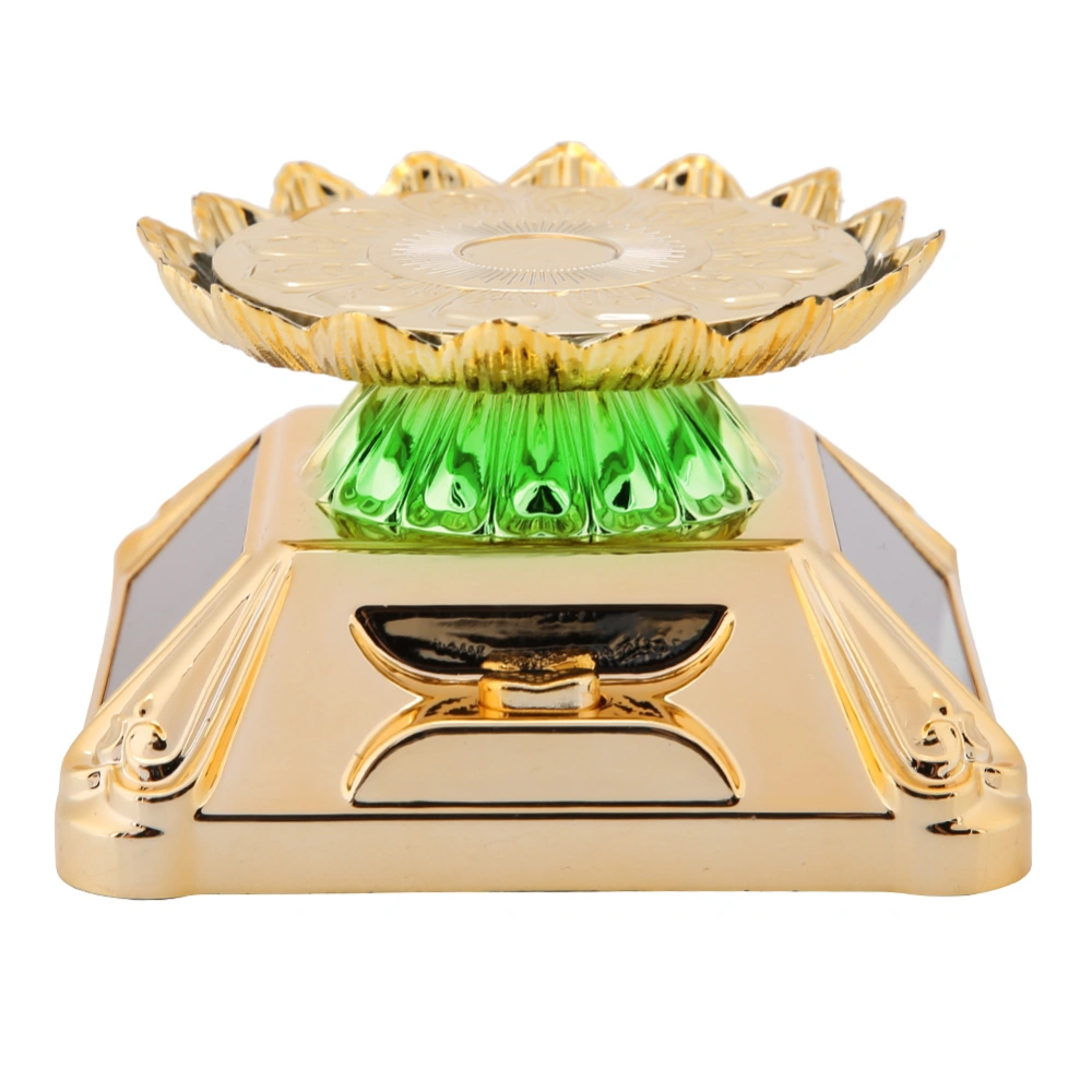 Solar Showcase 360 Rotating Turntable Watch Phone Jewelry Ring Display Stand (Gold)