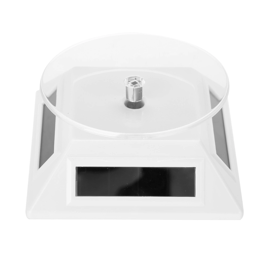 Solar Showcase 360 Degrees Turntable Rotating Jewelry Organizer Display Stand (White)