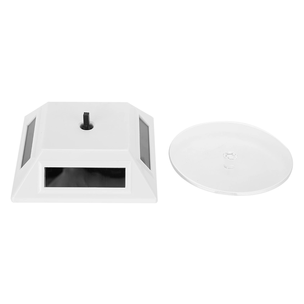 Solar Showcase 360 Degrees Turntable Rotating Jewelry Organizer Display Stand (White)