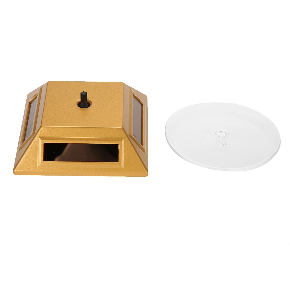 Solar Showcase 360 Degrees Turntable Rotating Jewelry Organizer Display Stand (Gold)