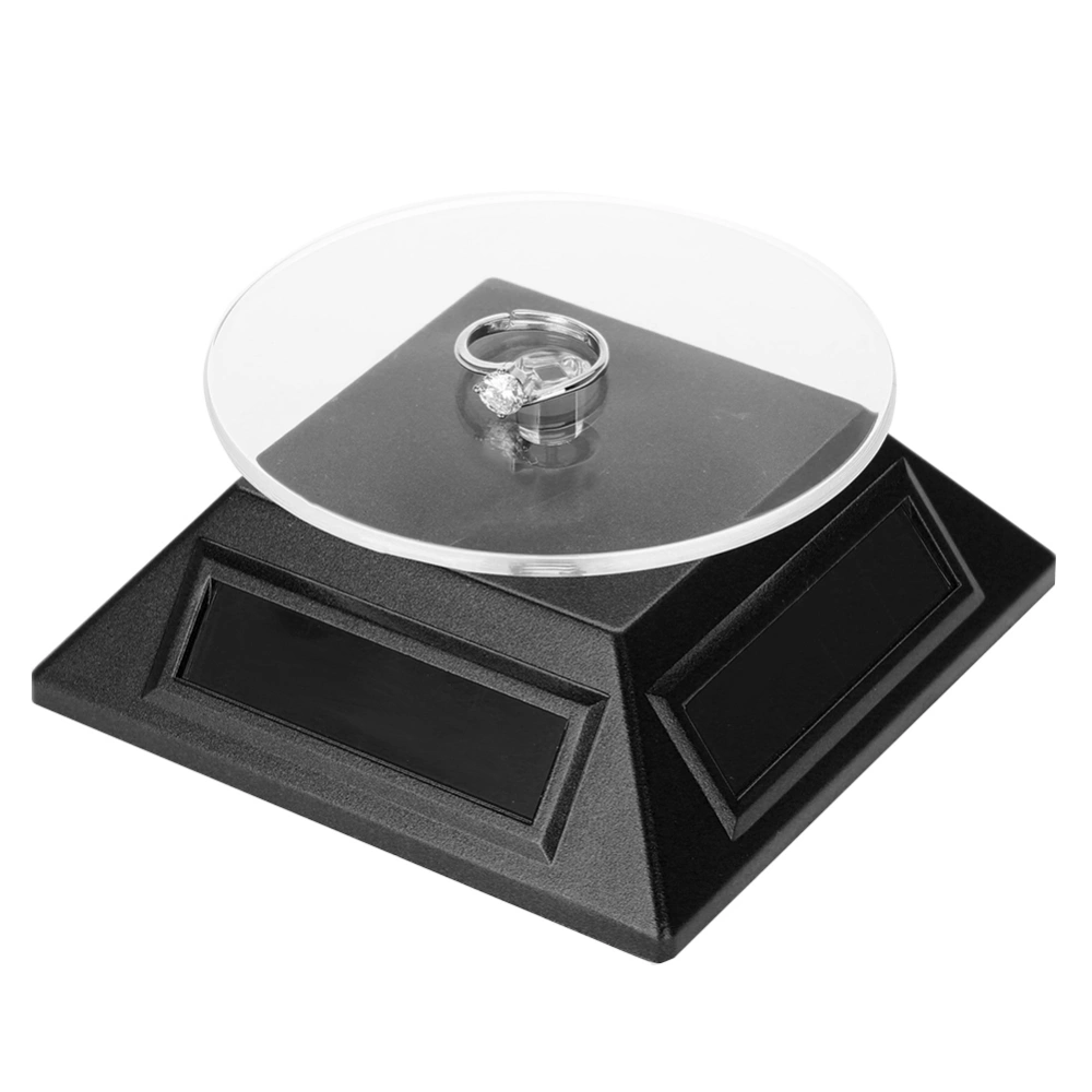 Solar Showcase 360 Degrees Turntable Rotating Jewelry Organizer Display Stand (Black)