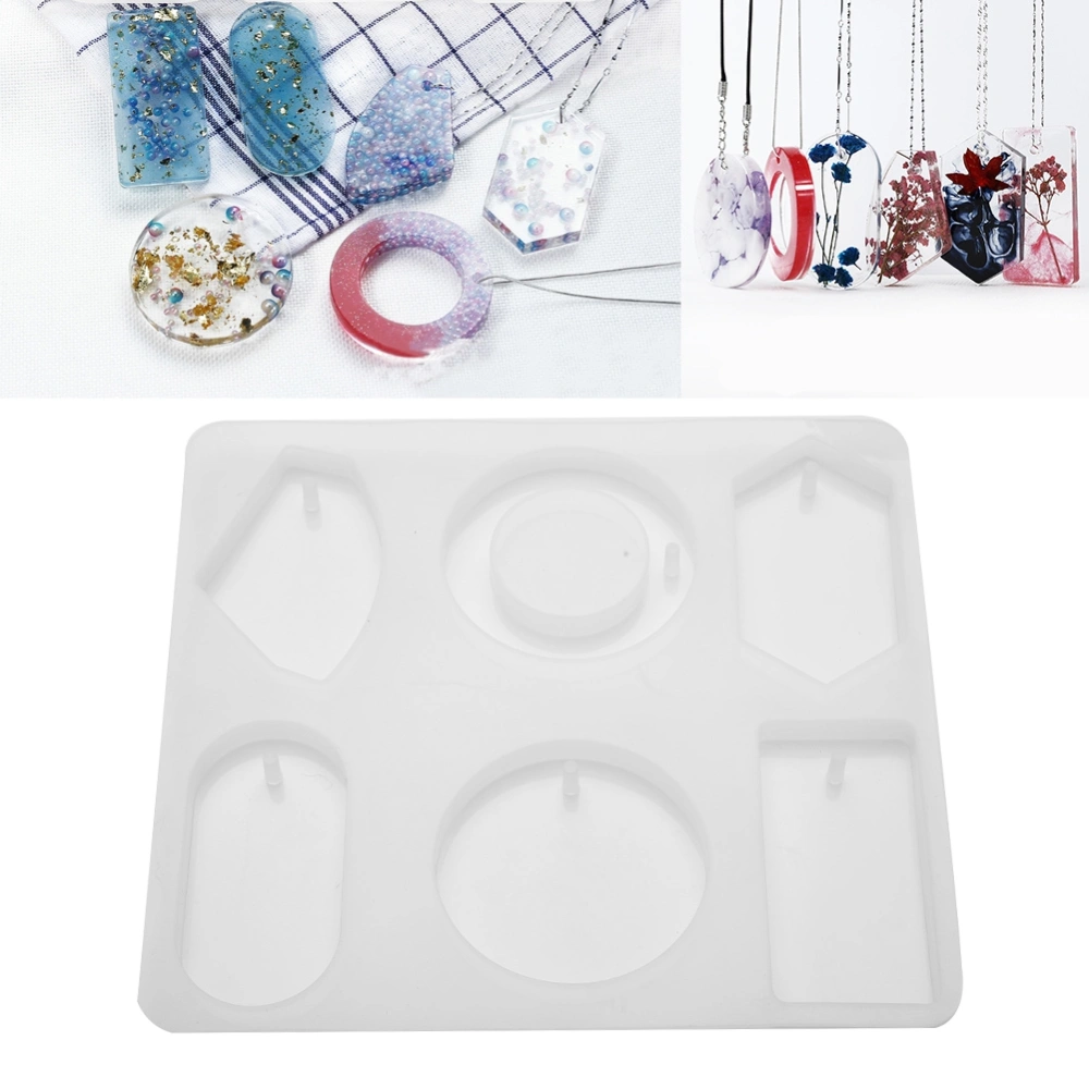 DIY Tool Epoxy Resin Mould Sweater Chain Necklace Pendant Jewelry Silicone Mold